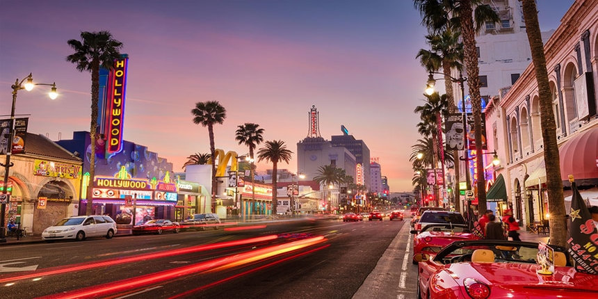 Return flights from Kiev to Los Angeles for just 351 € / 11,186 UAH
