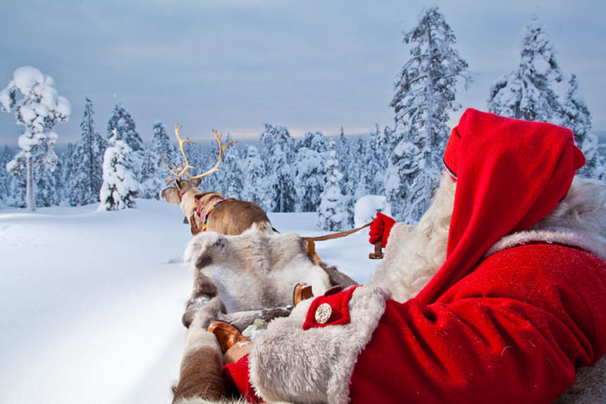 Get to know Santa, round-trip flights from London to Rovaniemi, Finland for just 55 £